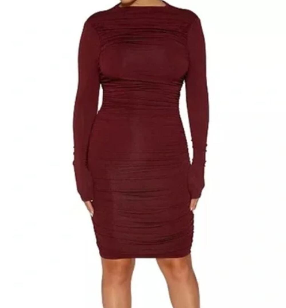 Naked Wardrobe Back Cutout Mini Dress